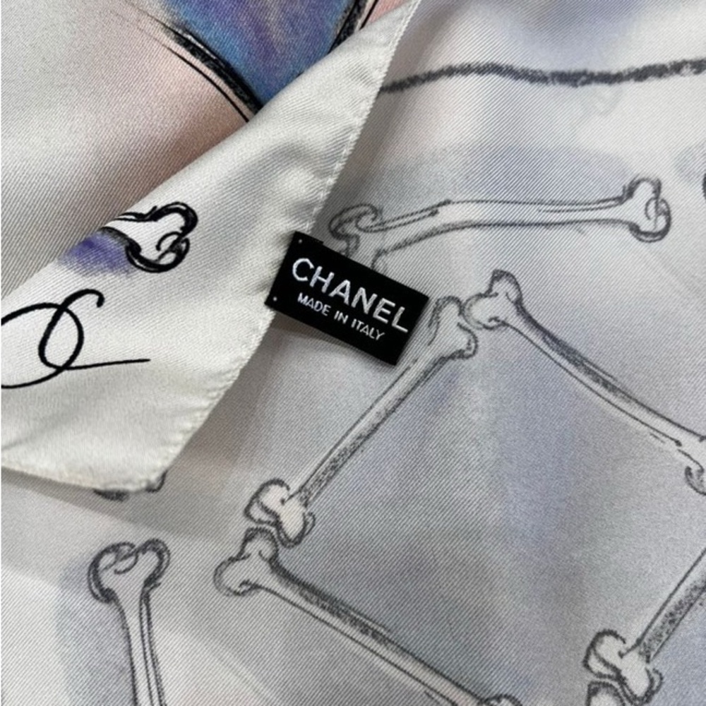 Chanel iconic Silk Les Vanites Scarf Multicolor - Picture 2 of 11